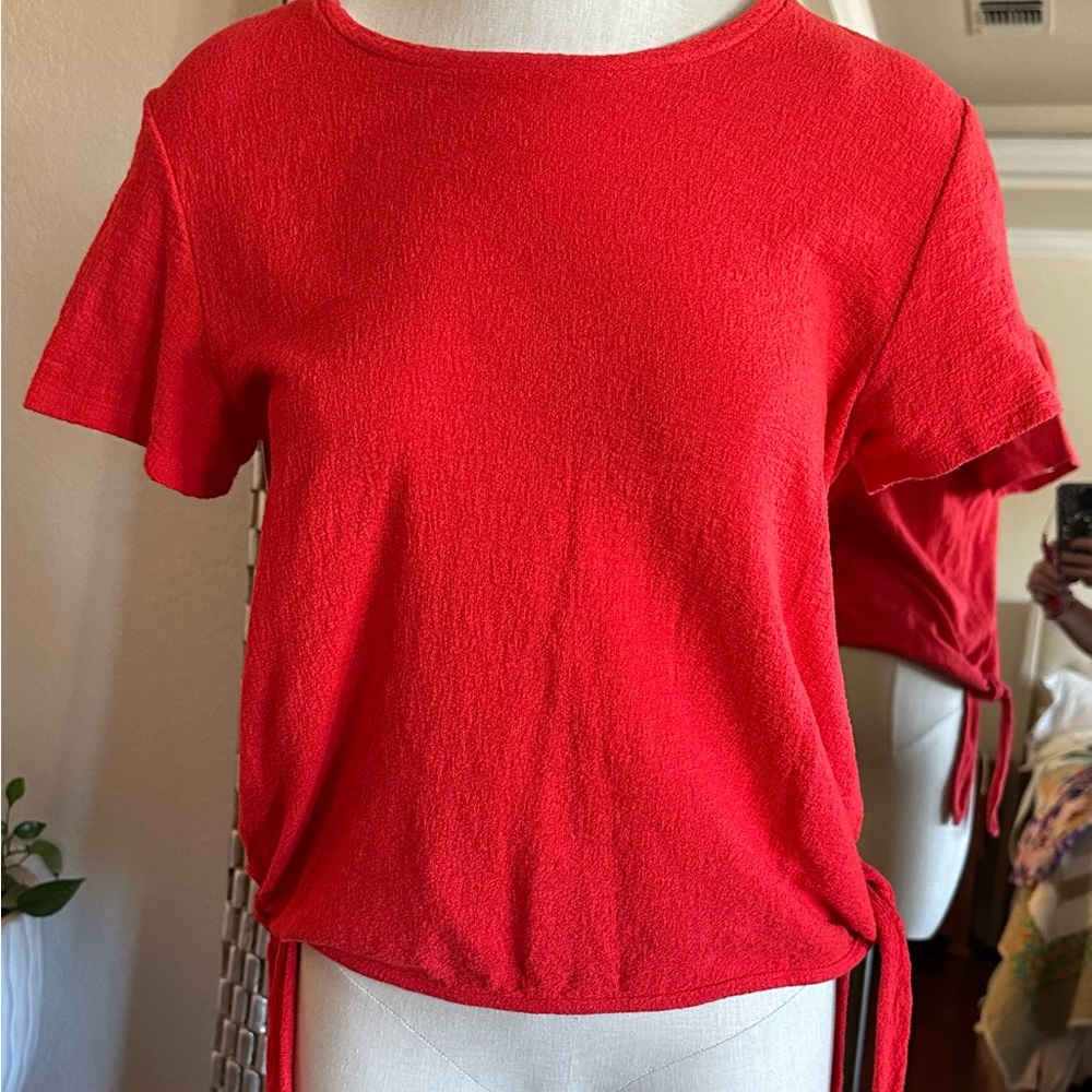Madewell Vibrant Red Short Sleeve Tee